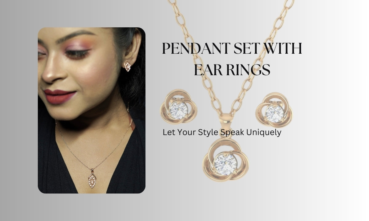 Pendant set with Earrings – PEARLIVA